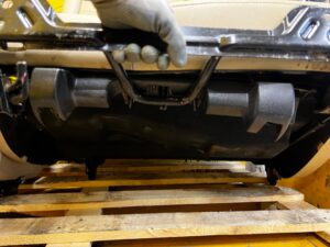 KOMPLET FOTELE KANAPA LEWY PRAWY TYŁ 2 RZĄD MERCEDES GLS X166