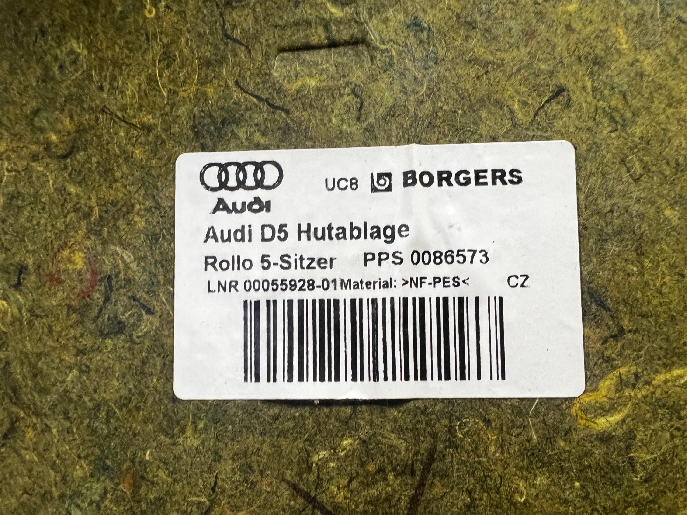 PÓŁKA TYŁ TYLNA BAGAŻNIKA BAGAŻNIKA AUDI A8 D5