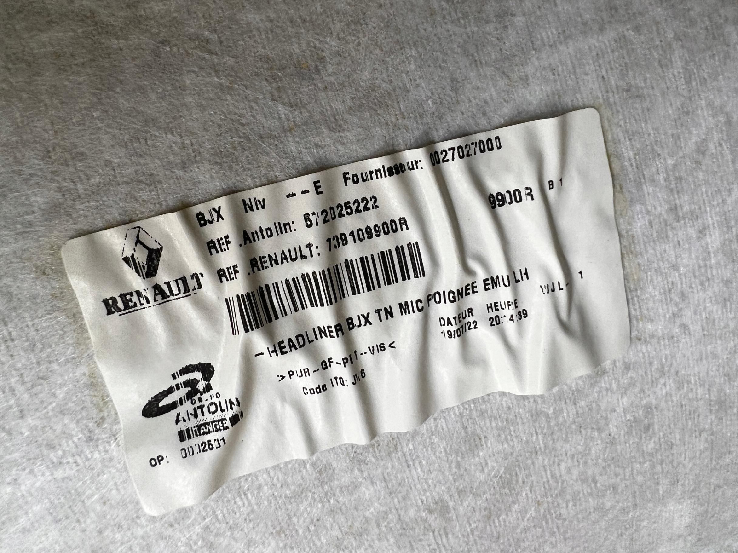 PODSUFTKA PODSUFITÓWKA PODBITKA DACHU DACIA SANDERO III EU