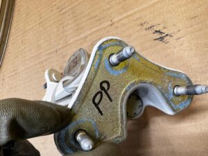 KOMPLET ZAWIASY DRZWI PRZÓD PRAWY MERCEDES GL X166 149