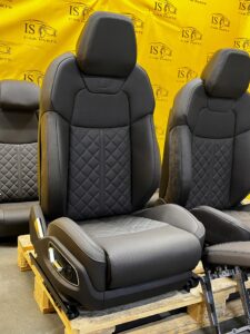 KPL FOTELE PRZÓD TYŁ KANAPA BOCZKI AUDI A8 D5 LONG PRZEDLIFT S-LINE BRĄZ EU