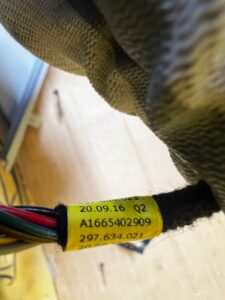 WIĄZKA INSTALACJA PRZEWODÓW PRZEŁĄCZNIKA SOS MERCEDES GL X166