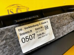 LISTWA OSŁONA NAKŁADKA PROGU TYŁ LEWY LED AUDI A8 D5 LONG