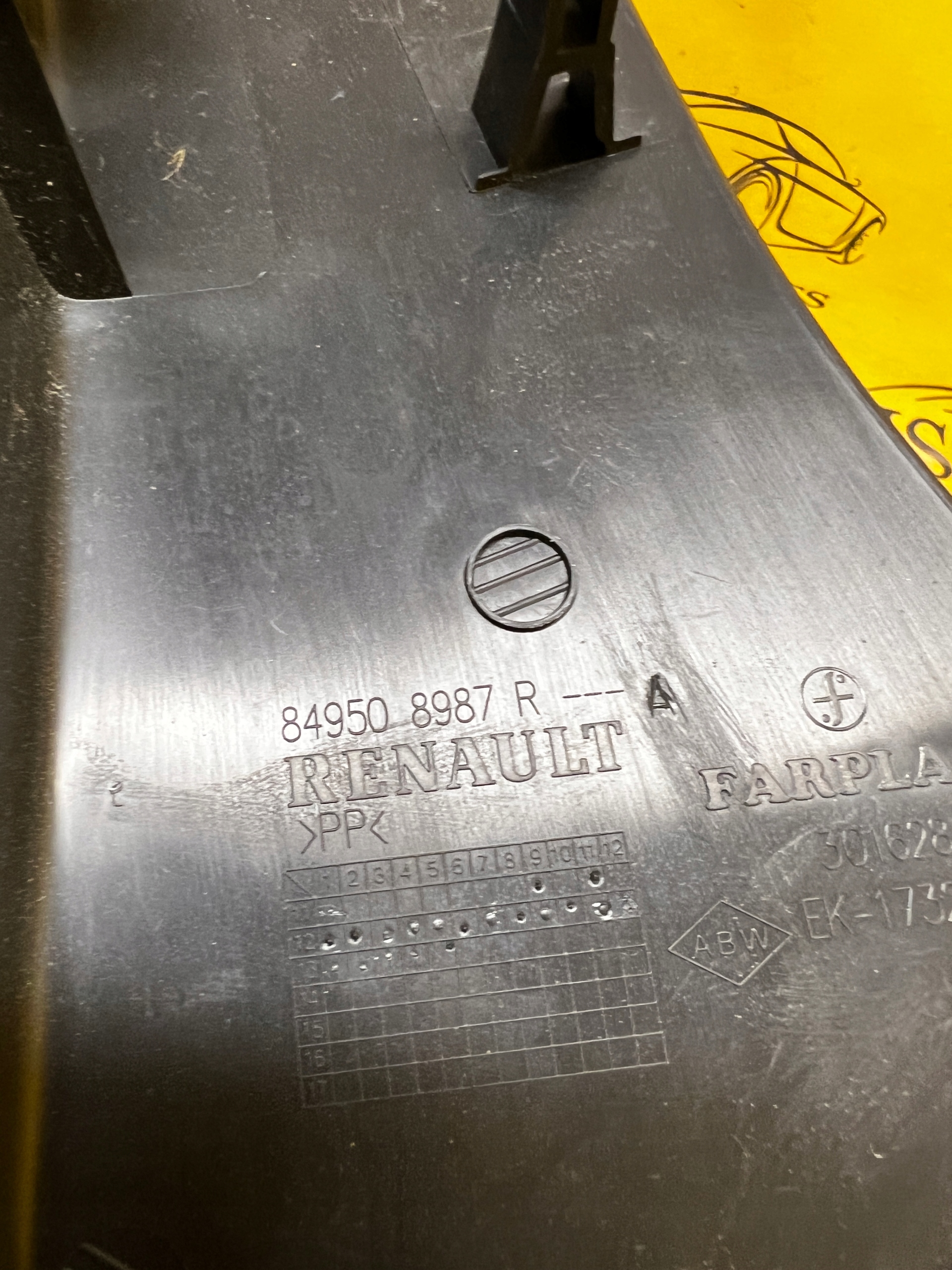 LISTWA OSŁONA PROGU SŁUPKA TYŁ PRAWY RENAULT CLIO IV 4 HB HATCHBACK