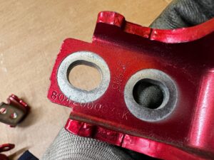 KOMPLET ZAWIASY DRZWI PRZÓD TYŁ PRAWY RENAULT CLIO IV TENNP