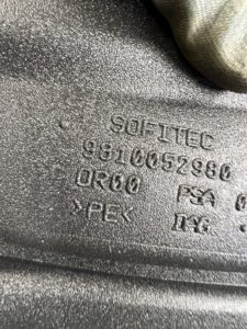 KANAŁ TUNEL DOLOT PRZEWÓD POWIETRZA CITROEN DS7 CROSSBACK X74