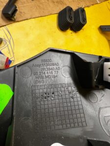 OSŁONA DEKOR DESKI KONSOLI ZEGARÓW LEWA CITROEN DS7 CROSSBACK X74 EU