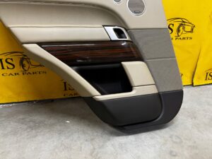 TAPICERKA BOCZEK DRZWI TYŁ LEWY RANGE ROVER VOGUE L405 ALMOND MERIDIAN EU