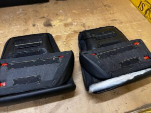 KOMPLET FOTELE KANAPA TYŁ LEWY PRAWY PORSCHE CARRERA 911 996