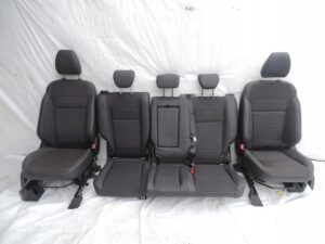 KOMPLET FOTELE PRZÓD TYŁ PÓŁSKÓRA PÓŁSKÓRZANE FORD KUGA MK2 LIFT EU