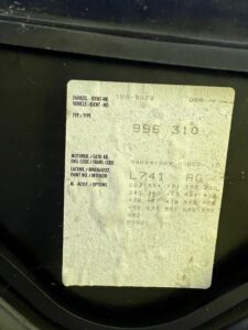 MASKA POKRYWA PRZÓD PRZEDNIA PORSCHE CARRERA 911 996 L741