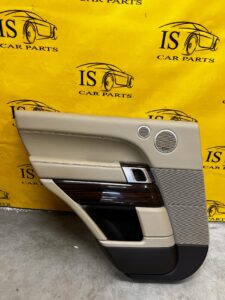 TAPICERKA BOCZEK DRZWI TYŁ LEWY RANGE ROVER VOGUE L405 ALMOND MERIDIAN EU