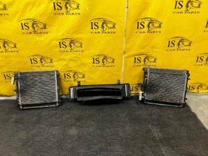 KOMPLET CHŁODNICE WODY KLIMATYZACJI WENTYLATOR PORSCHE CARRERA 911 996 3.4