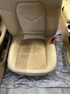 KPL WNĘTRZE FOTELE KANAPA BOCZKI PÓŁSKÓRA ALCANTARA PORSCHE MACAN 95B LHD