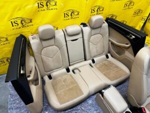 KPL WNĘTRZE FOTELE KANAPA BOCZKI PÓŁSKÓRA ALCANTARA PORSCHE MACAN 95B LHD