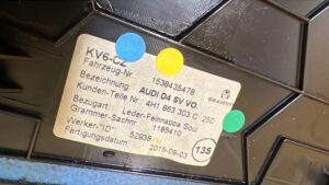 OSŁONA TAPICERKA BOCZEK TUNELU ŚRODKOWEGO SKÓRA LEWA LEWY AUDI A8 D4