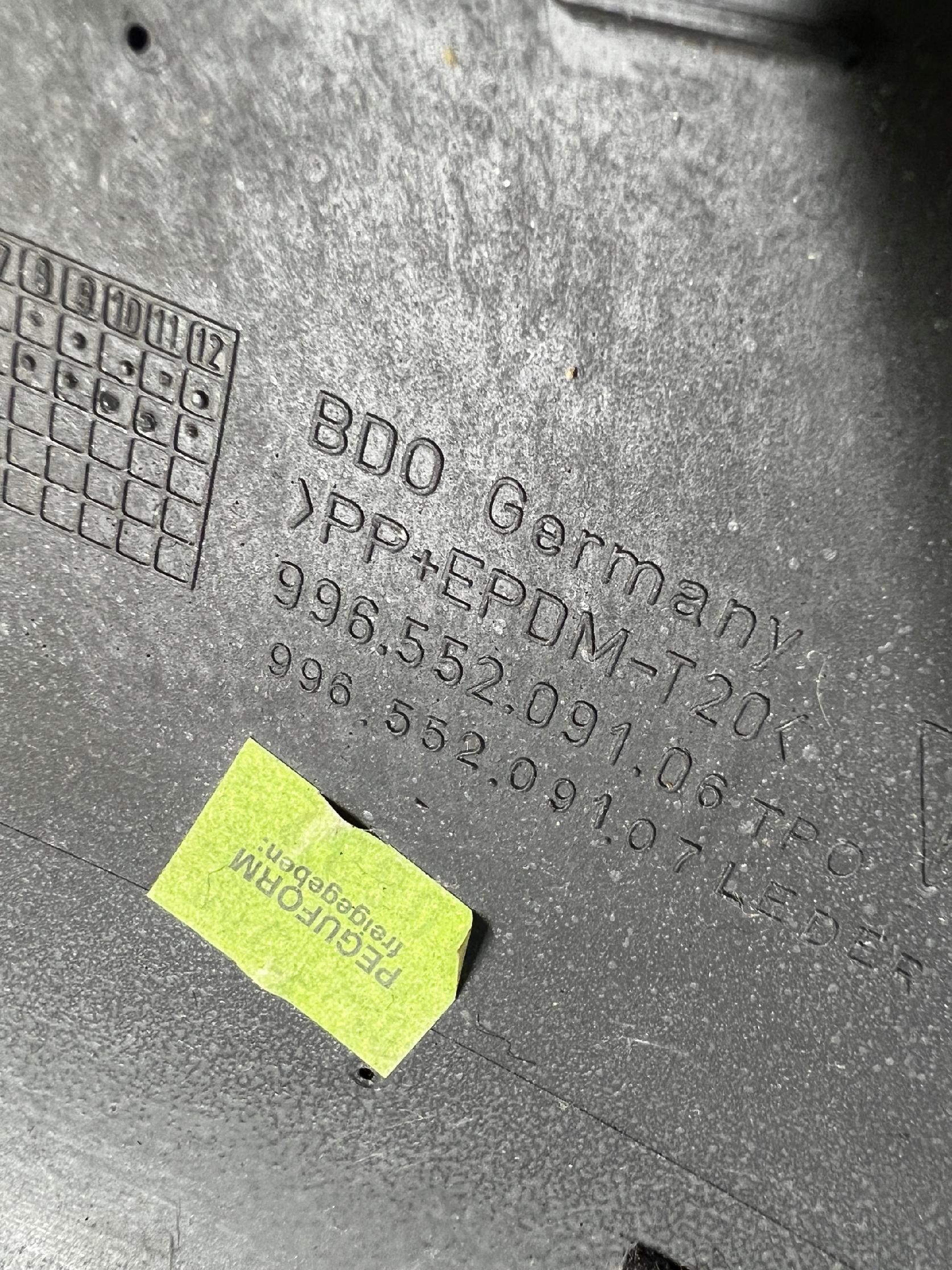 OSŁONA ZAŚLEPKA TUNELU ŚRODKOWEGO LEWA SKÓRA PORSCHE CARRERA 911 996