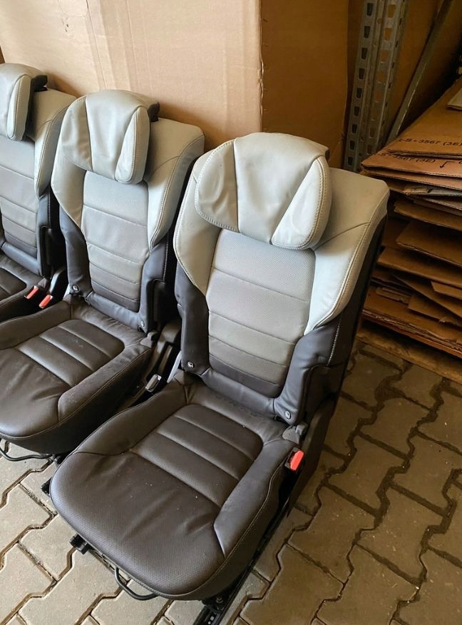 FOTELE KANAPA TYŁ SKÓRA 2 RZĄD GRZANE ISOFIX RENAULT ESPACE V INITIALE