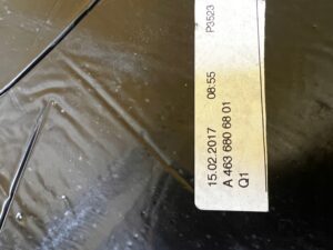 DYWAN PODŁOGA WYKŁADZINA WNĘTRZA TYŁ PRAWY MERCEDES G W463 LIFT