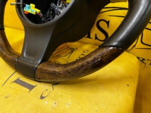 KIEROWNICA SKÓRA TRÓJRAMIENNA DREWNIANA MANETKI PDK PORSCHE PANAMERA 970 I