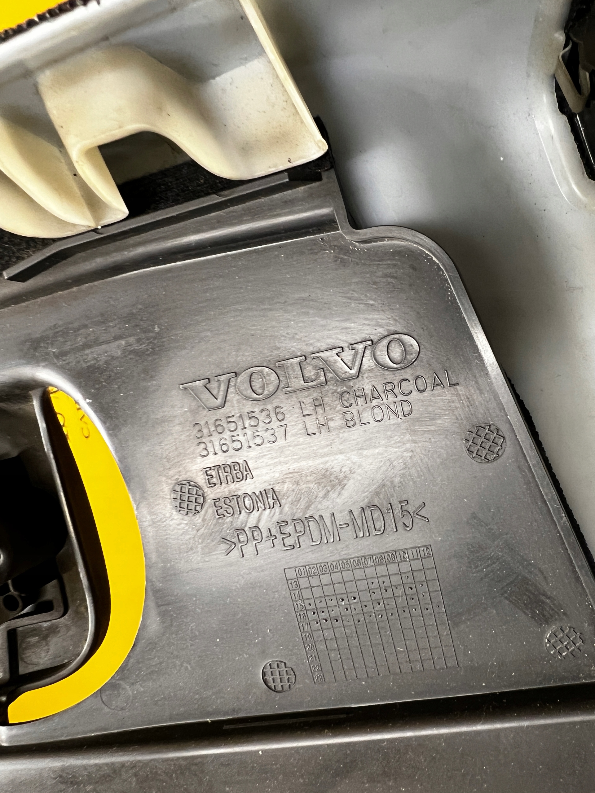 POSZYCIE OSŁONA OBUDOWA SŁUPKA ŚRODKOWEGO B LEWA VOLVO XC90 II