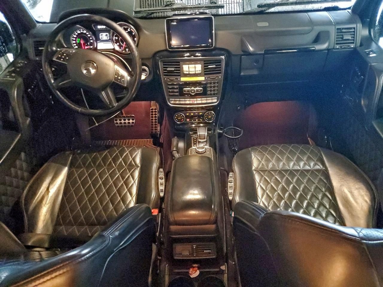 WNĘTRZE FOTELE ELEKTRYCZNE SKÓRA BOCZKI MERCEDES G63 W463 AMG USA 2014R