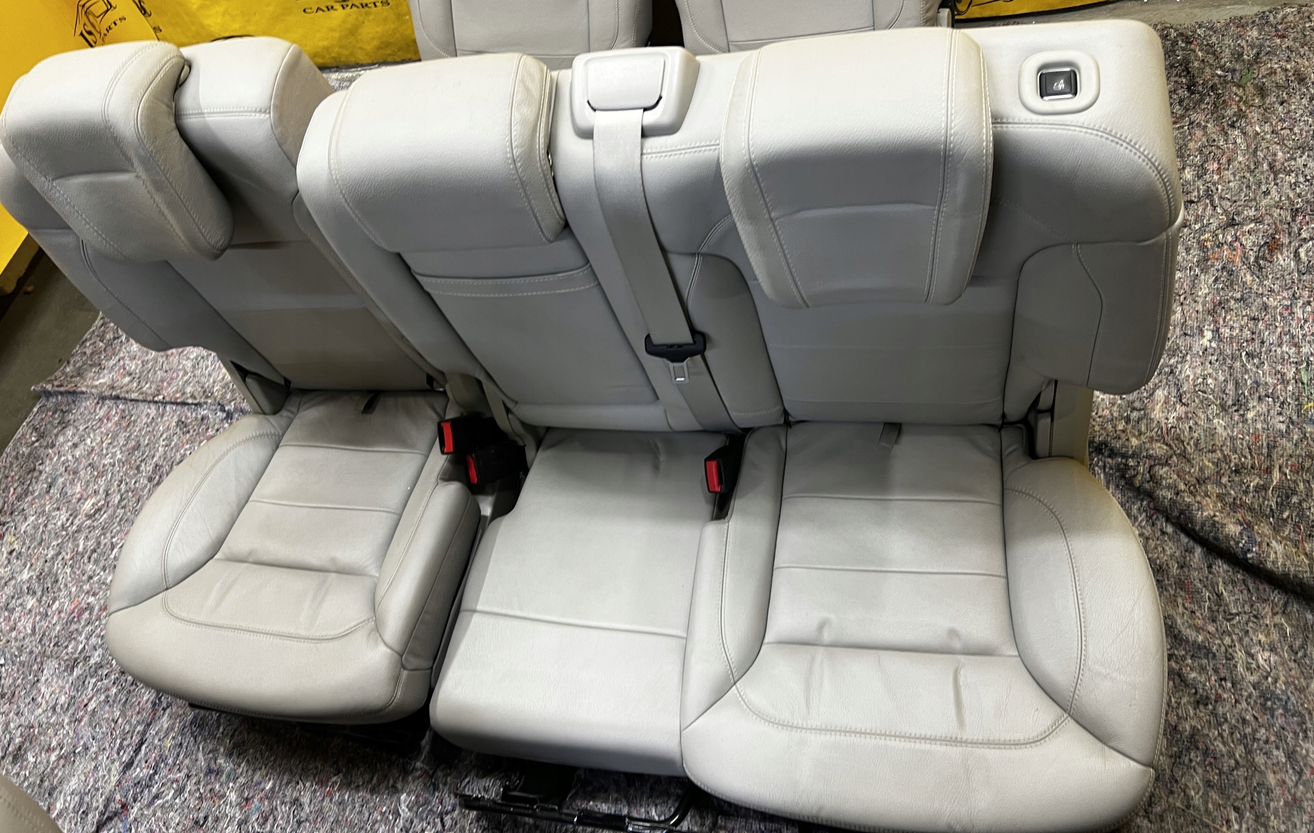 KOMPLET FOTELE KANAPA LEWY PRAWY TYŁ 2 RZĄD ALPACA GRAY MERCEDES GL X166