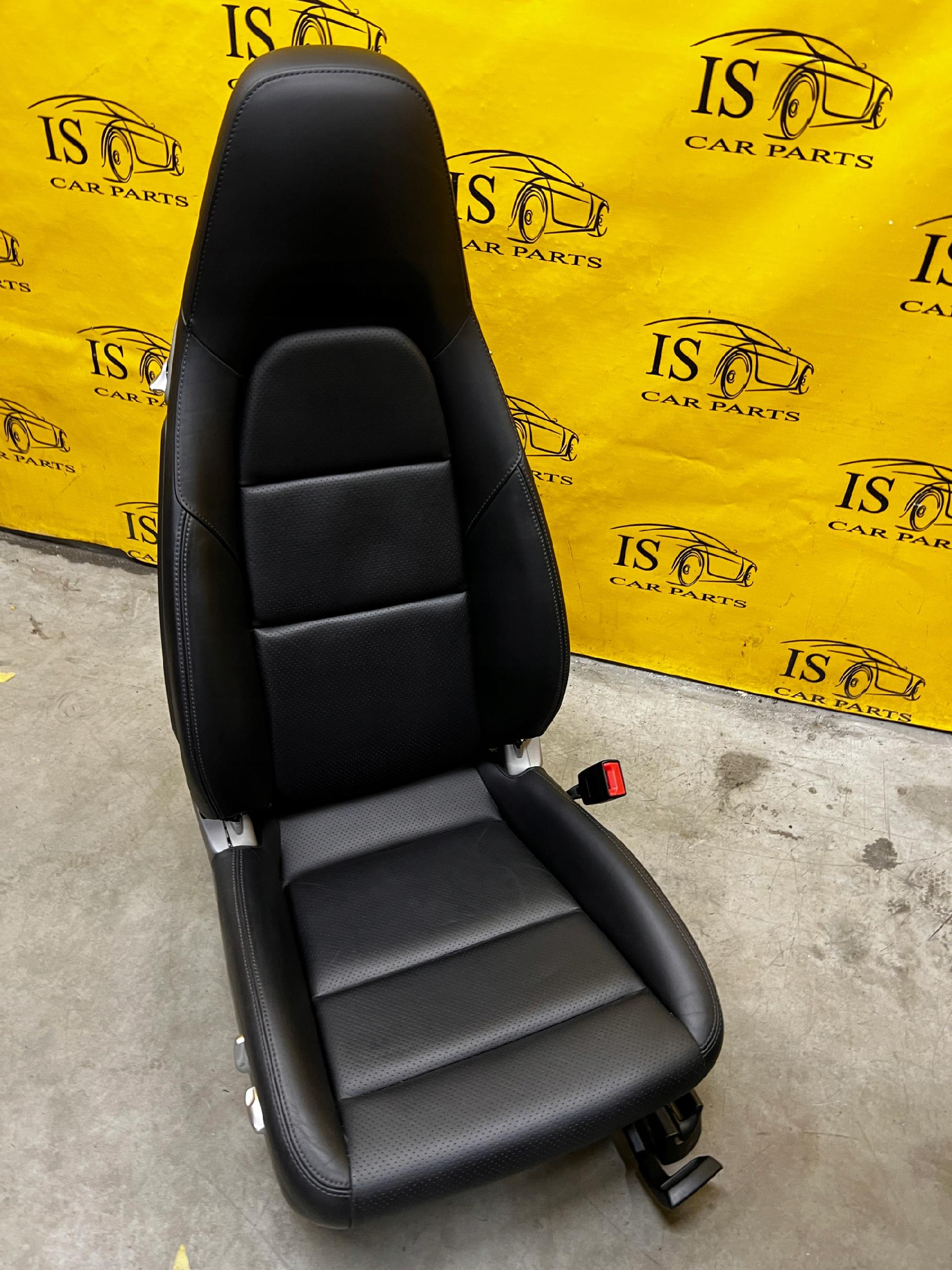 WNĘTRZE FOTELE BOCZKI KANAPA SKÓRA CZARNE PORSCHE 911 991 LIFT CABRIO