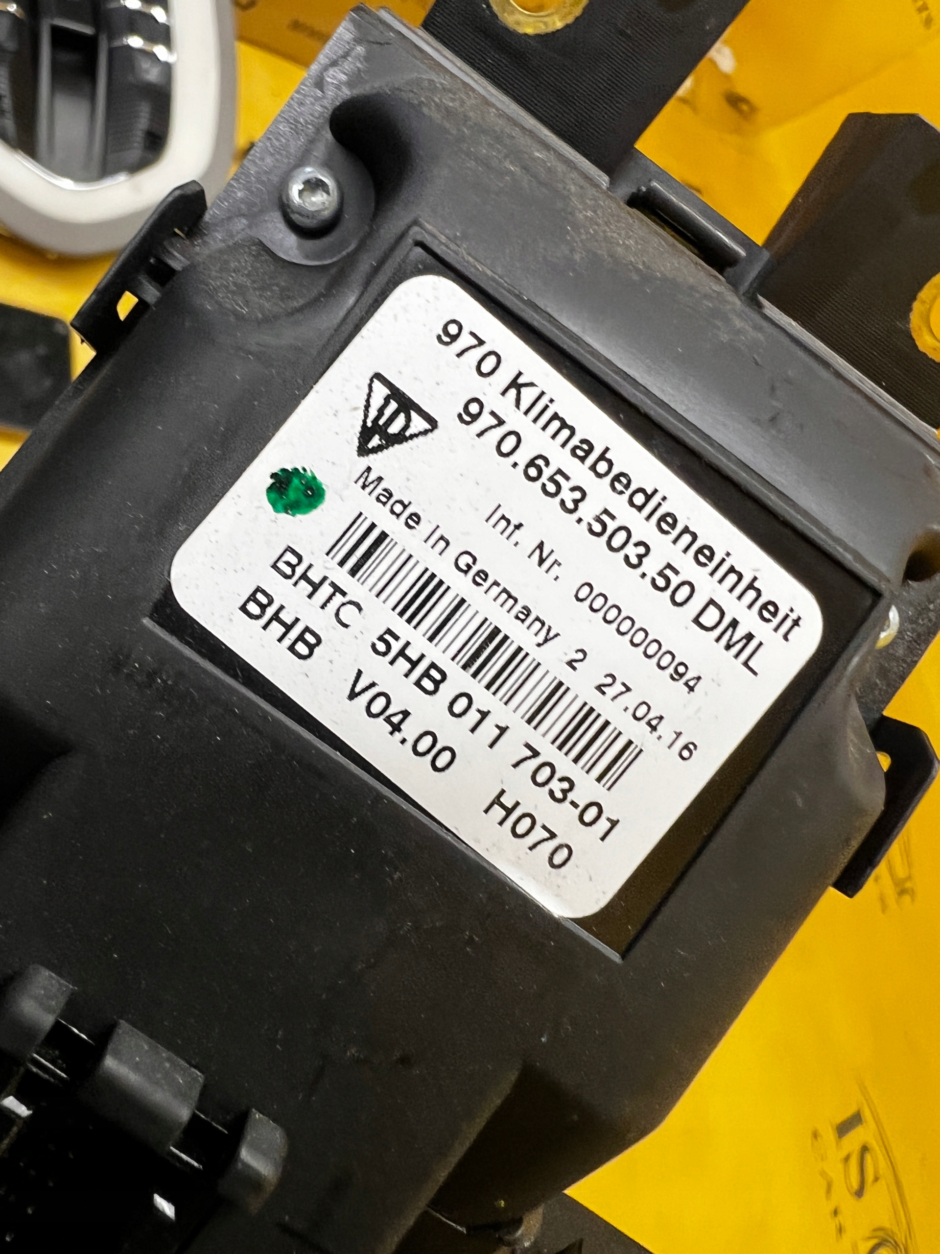 PANEL PRZEŁĄCZNIK STEROWANIA KLIMATYZACJI TYŁ PORSCHE PANAMERA 970 I LIFT