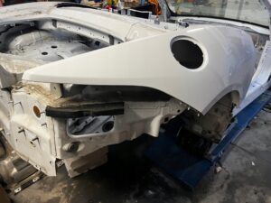 KAROSERIA RAMA KOMPLETNA WANNA ĆWIARTKI DOKUMENTY JAGUAR F-TYPE X152 CABRIO
